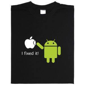 Fair gehandeltes Öko-T-Shirt: Android fixed it