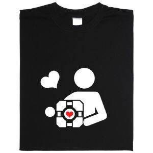 Fair gehandeltes Öko-T-Shirt: Companion Cube