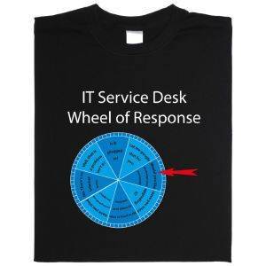 Fair gehandeltes Öko-T-Shirt: IT Service Wheel of Response