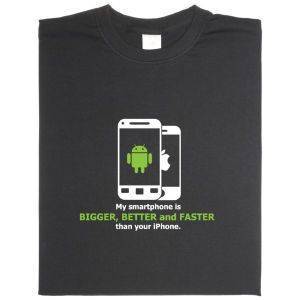Fair gehandeltes Öko-T-Shirt: My smartphone is better