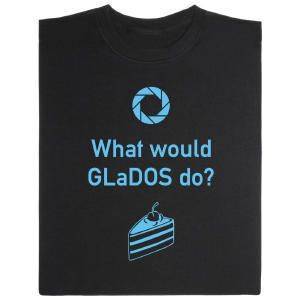 Fair gehandeltes Öko-T-Shirt: What would GLaDOS do