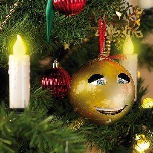 Singende Weihnachtskugel gold