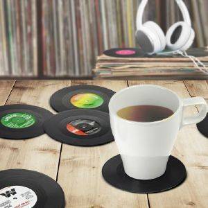 Untersetzer im Vinyl Schallplatten Look